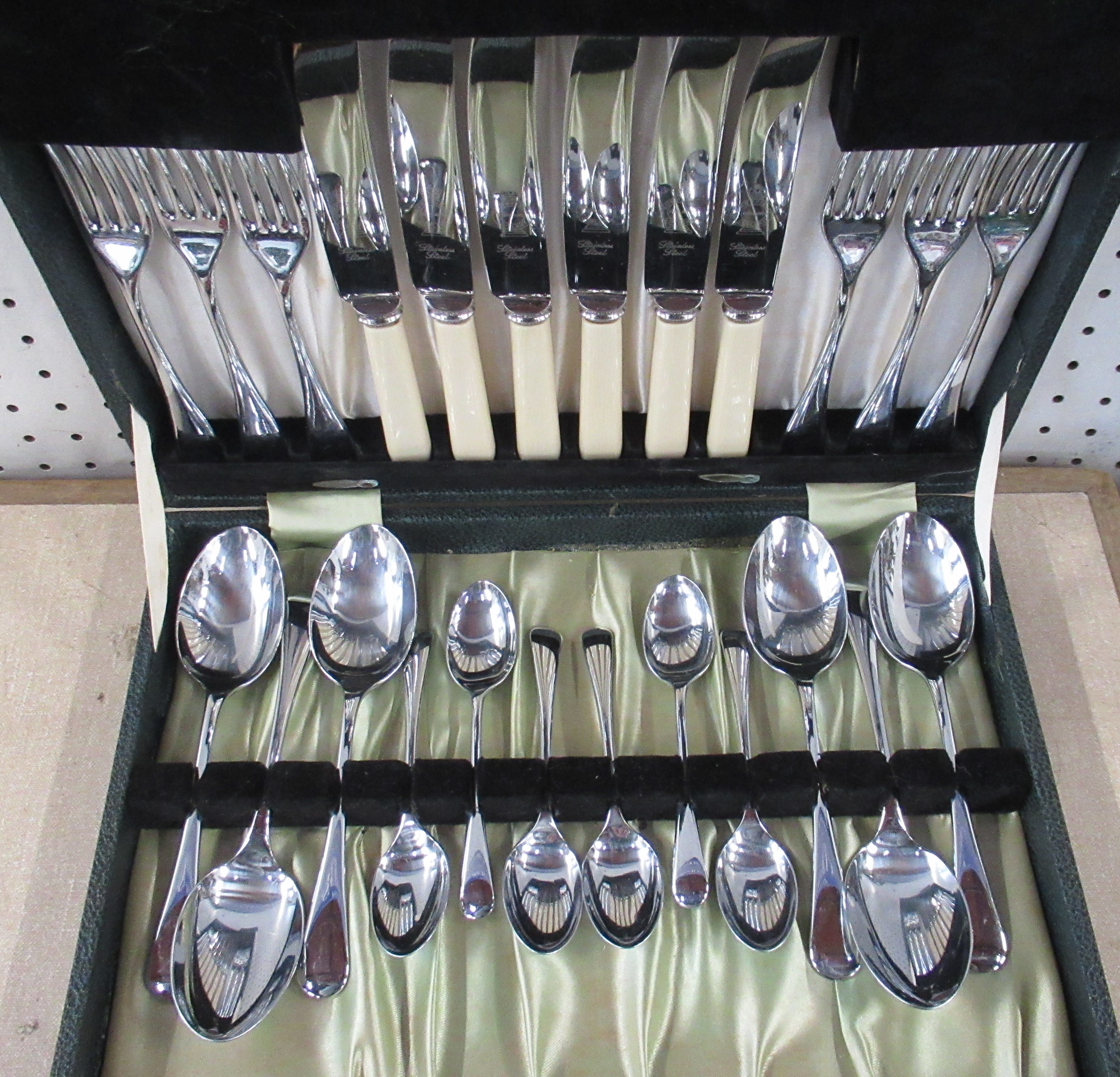 A cased silver fork and spoon, together with other cutlery, some boxed - Image 2 of 4