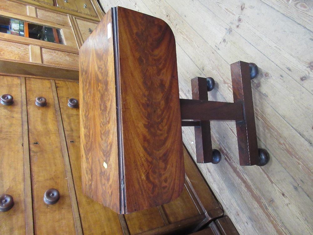 A 19th century mahogany work table width 22ins height 29ins