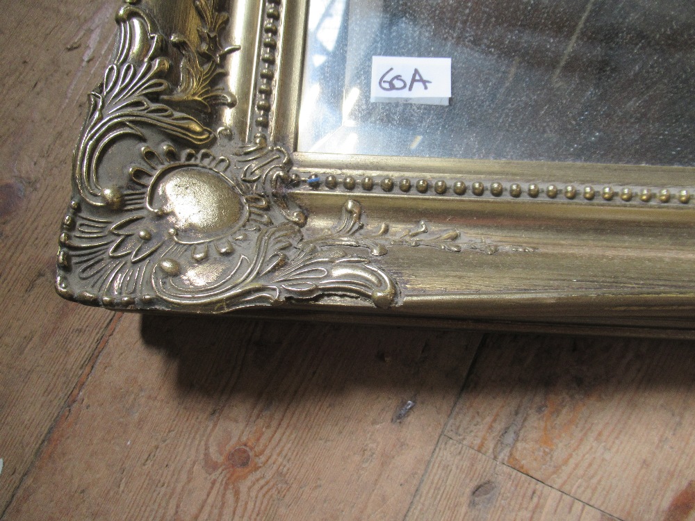 A large rectangular gilt framed mirror, 44ins x 36ins - Image 2 of 2