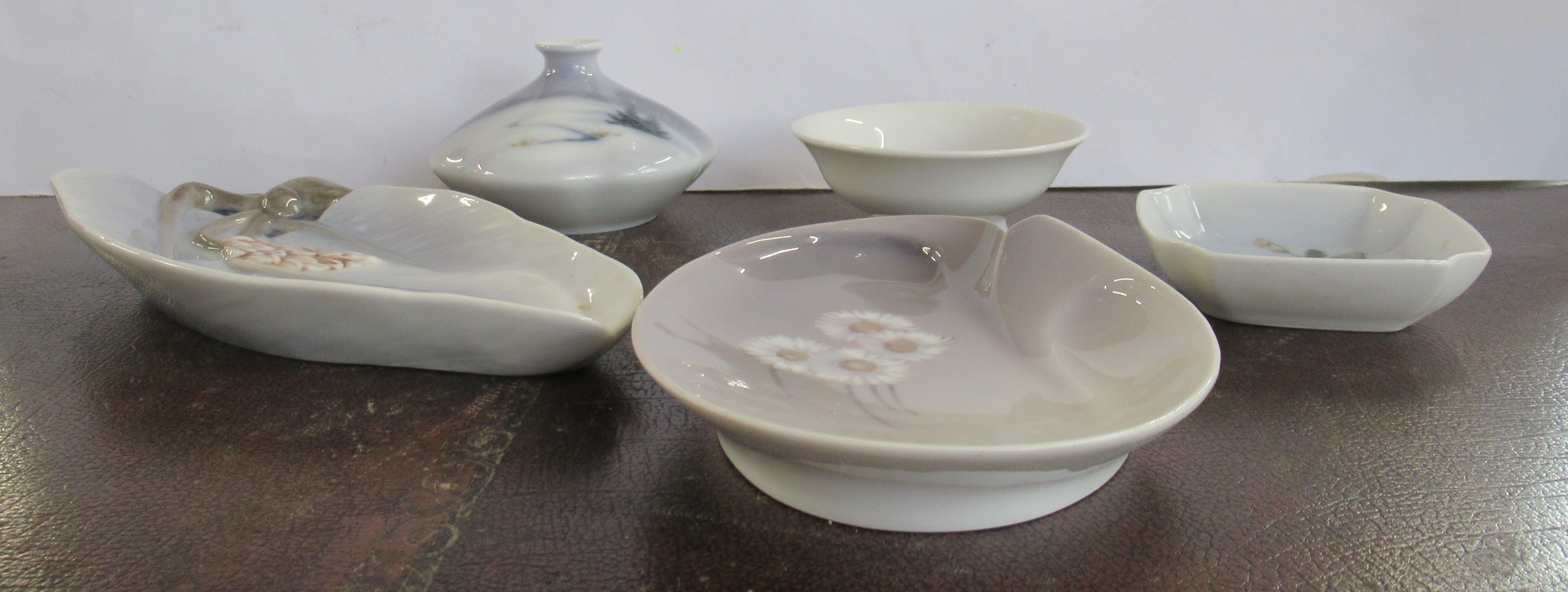 A group of four Bing and Grondahl dishes, and a small vase - Image 2 of 7