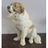 A Bing and Grondahl impressive model, of a St Bernard, No 1916, made before 1948, height 12ins