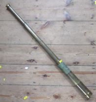 An antique three drawer lacquered brass telescope, length open 32.5ins