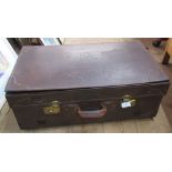 An Orient Leather Company vintage suitcase