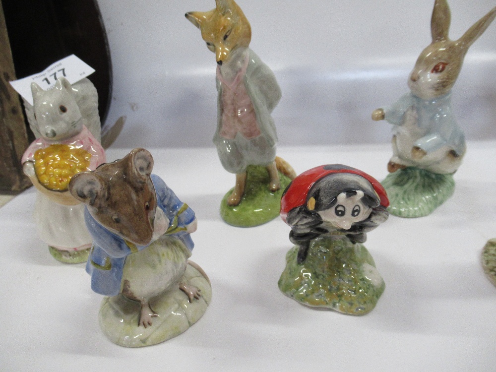 A collection of Royal Albert  Beatrix Potter figures to include, Peter Rabbit, Mr McGregor, Goody - Image 3 of 6