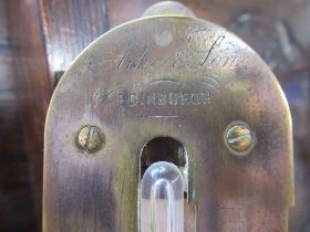 An antique stick barometer Adie & Son Edinburgh