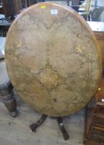 A Victorian walnut loo table, 45ins x 33ins