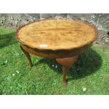 A coffee table, with pie crust edge, width 22ins