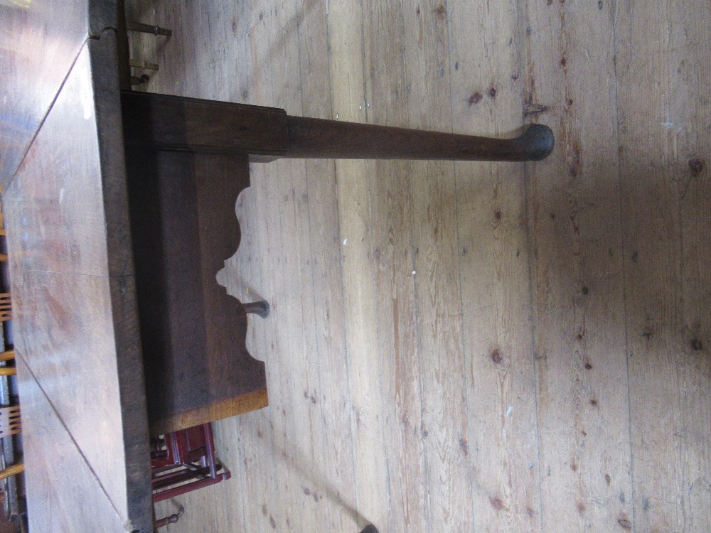 A 19th century oak gate leg table, 62ins x 49ins - Image 2 of 2