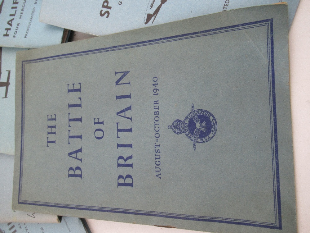 Seven Volumes, "Piot and Flight Engineers Notes", various aircraft to include  Spitfire, Halifax, - Image 2 of 5