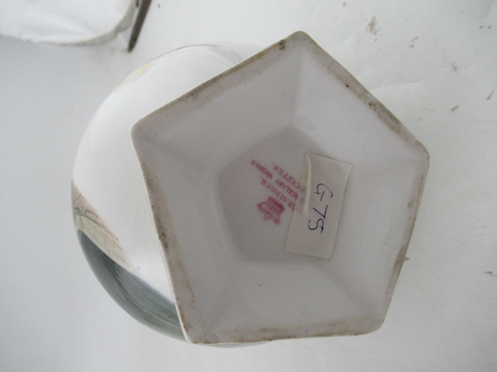 A George Grainger beer jug decorated with a view of the River Severn in Worcester with coxed four - Image 4 of 4