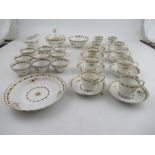A collection of 18th century Worcester tea ware, bearing the crescent mark , including ten cups