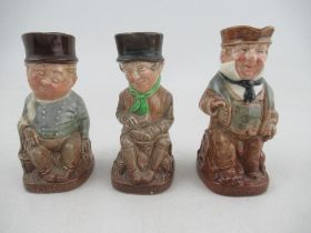 Three Royal Doulton character jugs, height 4.5ins