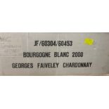 A case of  12 bottles Bourgogne Blanc wine 2000