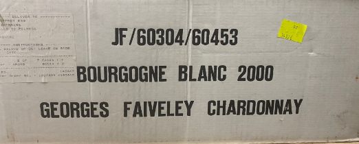A case of  12 bottles Bourgogne Blanc wine 2000