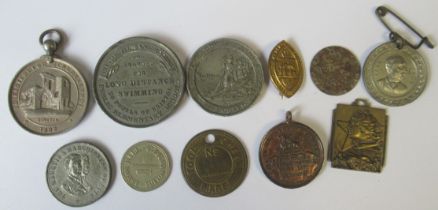 A collection of 19th century medals, to include a Marquis & Marchioness of Bute Marriage medal 1872,