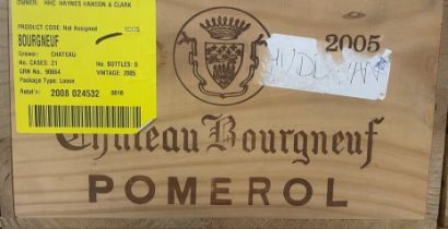 A case of 12 bottles of  Chateau Bougneuf Pomerol