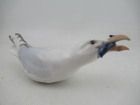 Bing and Grondahl model of a Gull with fish in his mouth No 1725 made before 1948