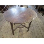 An Arts and Crafts style gate leg table, width 44ins