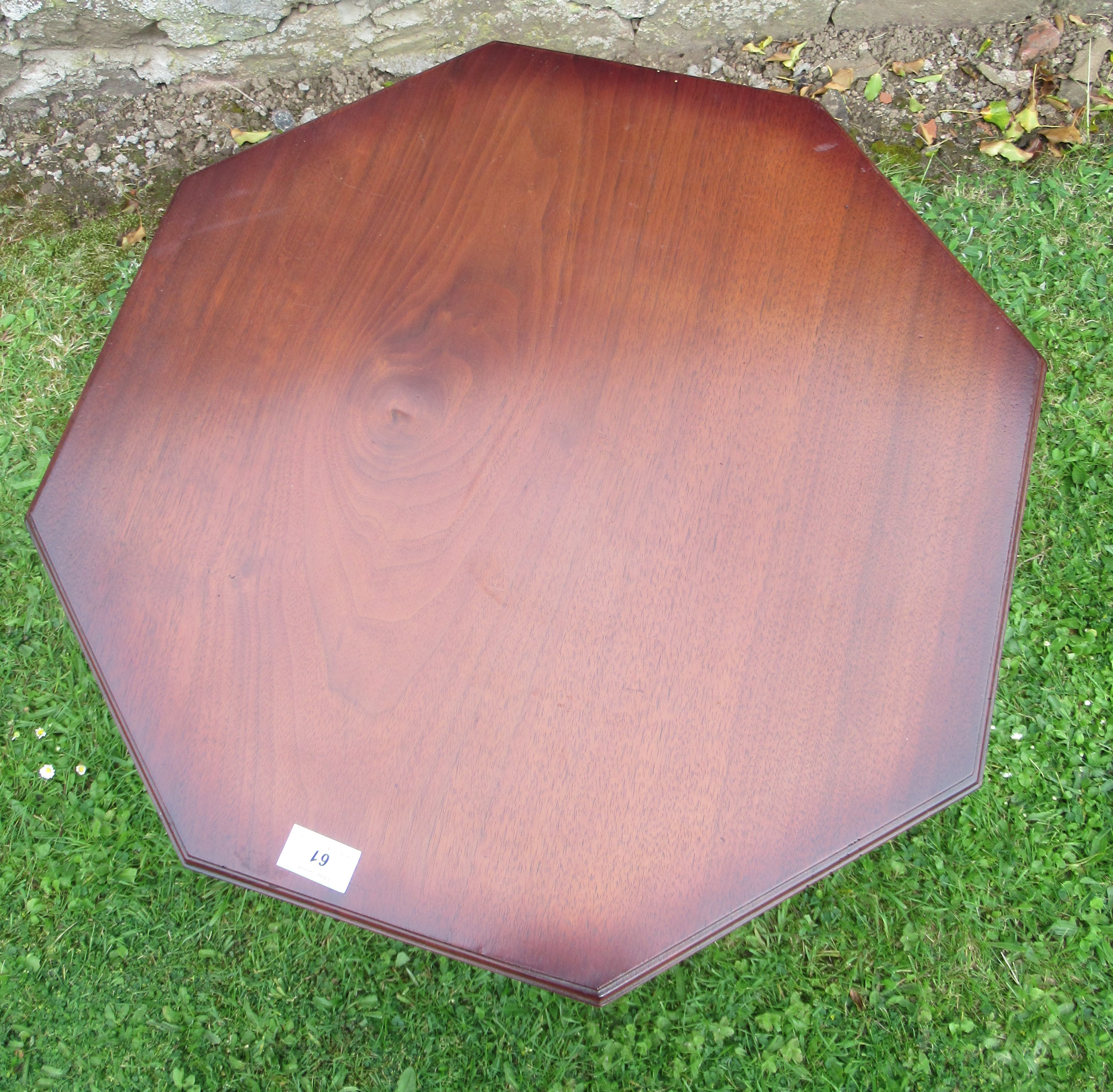 A folding mahogany table, width 22ins - Image 2 of 3