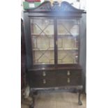 An Edwardian mahogany display cabinet