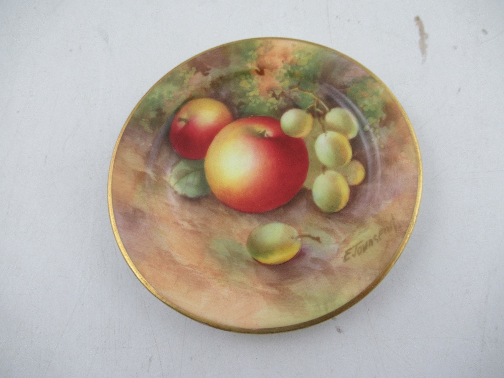 A Royal Worcester miniature side plate decorated with fruit by Townsend 3.5ins  Condition Report: - Image 5 of 5