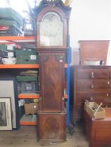 A Georgian long case clock, with mahogany case