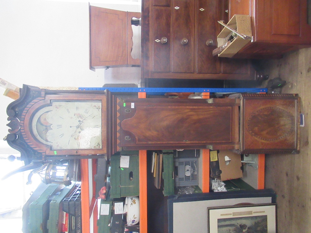 A Georgian long case clock, with mahogany case - Image 4 of 7