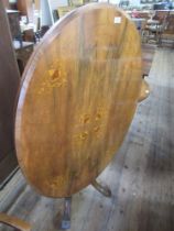 A Victorian walnut loo table, 47ins x 34ins