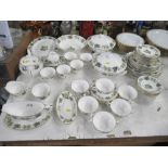 A collection of Royal Worcester Mathon Pattern tea ware