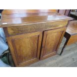 A 19th century mahogany sideboard, width 40ins, together with a 19th century mahogany Pembroke