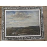 J Ulric Walmsley, oil on canvas, The Moors Flying Dales, 17ins x 22.5ins