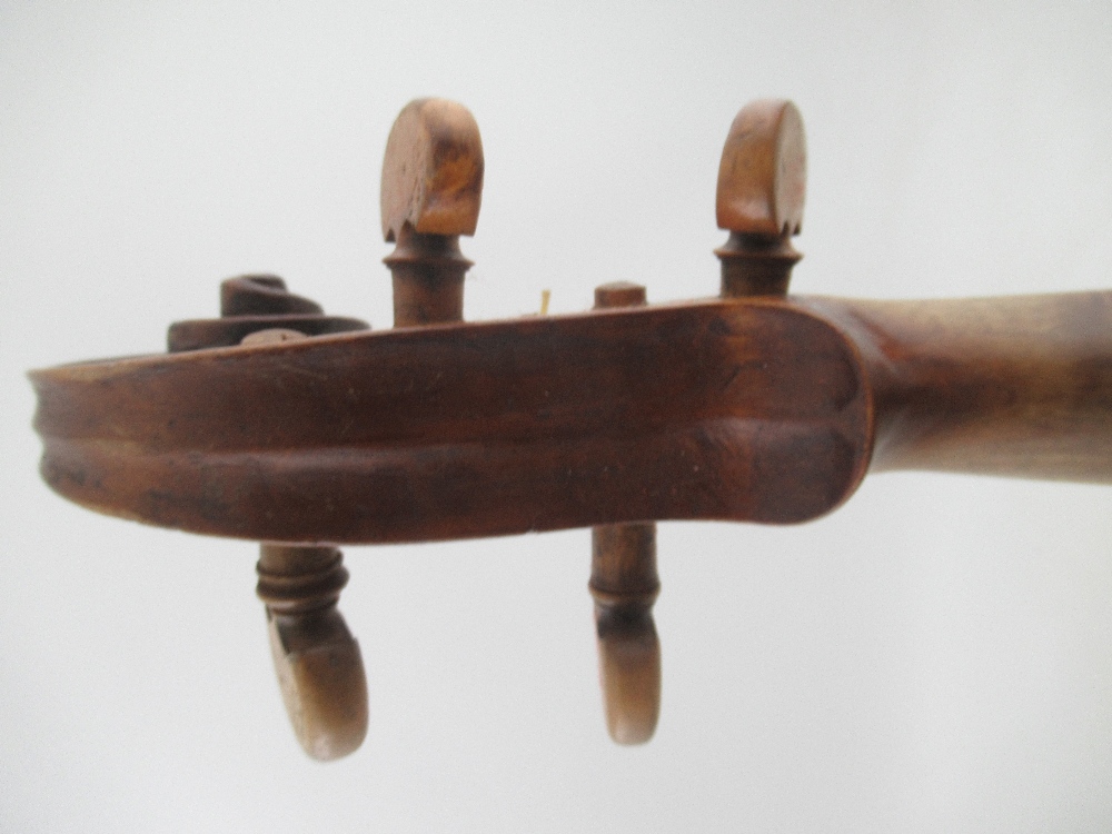 A cased violin, with two piece back, bearing label for repairer M. Andersen - Image 6 of 11