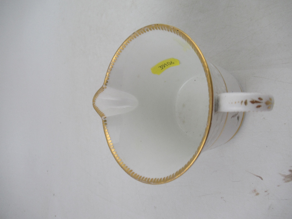 A Chamberlains cream jug with molded boarder and flowers below together with a Gaingers milk jug - Image 3 of 6