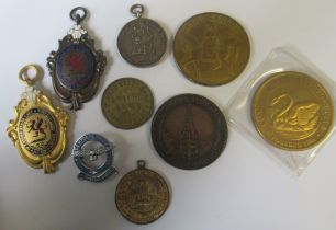 A collection of medals and tokens, to include City of Cardiff Bread, Cake & Confectionary
