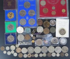 A Selection of GB Coins including commemorative crowns, etc.