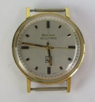 A 1960's Gents' BULOVA Accutron Gold Plated Wristwatch, 35.5mm case back no. 1-475735 M6