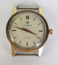 A c. 1950's Cortébert Gold Plated Wristwatch, ref: 9604, 34mm case back no. 2629479, calibre