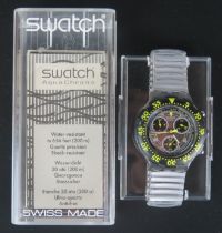 A SWATCH Aqua Chrono Wristwatch _ SMB100? Running