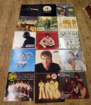 A collection of assorted LPs records, artists include Pink Floyd, Bay City Rollers, Donny Osmond,