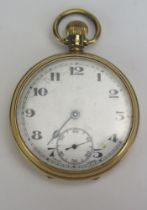 A 9ct Gold Pocket Watch, 48.8mm case, Birmingham 1936, 80.11g gross. Not running A/F