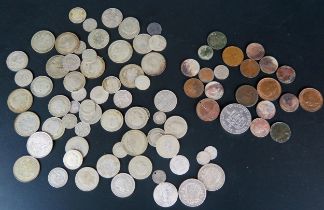 A Selection of GB Coins including 525g of .50 silver