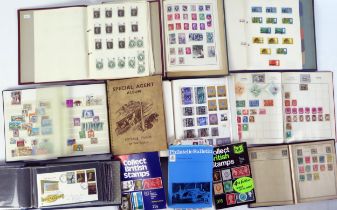 A Collection of GB and World Stamps arranged in various albums