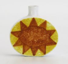Rare and Early Troika Perfume Bottle of Ovoid Form decorated with orange star with yellow
