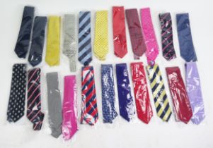 Collection of 22 Designer Ties including Flokespeare, Charles Tryrwhitt, John Francomb, Turnbull &