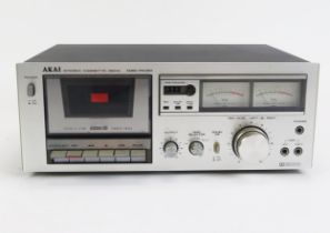 An Akai stereo cassette deck Model GXC-704D.