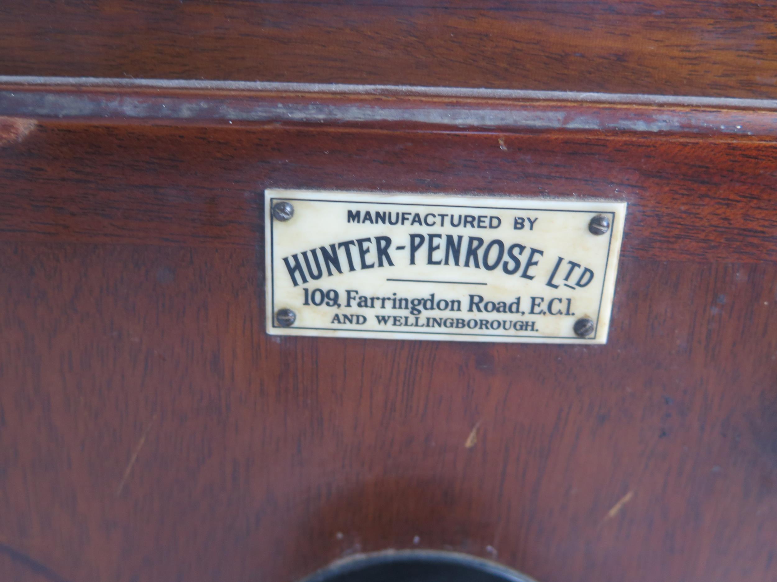 Hunter Penrose Ltd, a mahogany and brass mounted enlarger or process camera for converting - Bild 3 aus 4