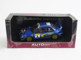 AutoArt 89992 Subaru Impreza WRC '99 R Burn/ R. Reid 1:18 Scale - mint or very near to in box (may