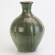 DAVID LEACH (1911-2005) for Lowerdown Pottery Vase in a stone grey glaze, the widest part