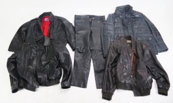 Collection of Letaher and faux leather Jackets including Red Arrows,, Fanny, Itallo, Brook