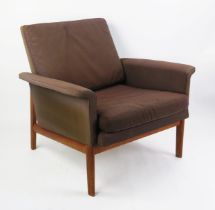 A Fin Juhl 'Jupiter' Danish Teak Armchair, model 218 designed for France & Son in 1965, French &